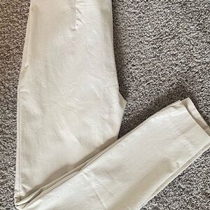 JMcLaughlin Margot skinny cropped pants with side zip size 0 in stone